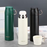 260/350/500ml Mini 304 Stainless Steel Insulated Water Bottle with Handle, Leakproof Flask for Daily Use