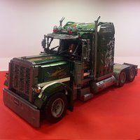 2105PCS Technical City Green Truck Building Blocks High-Tech Heavy Truck Cargo Model Bricks Toys For Adult Birthday Gift MOC