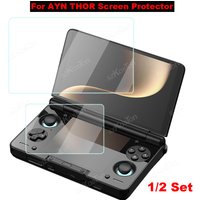 2in1 For AYN THOR Flip Dual Screen Game Console Tempered Glass Screen Protector Anti-Scratch for AYN THOR Gaming Accessories