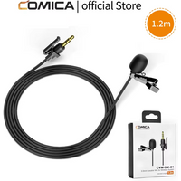 COMICA CVM-SM-O1 Lavalier Microphone For Wireless Microphone Omni directional Wired Lapel Microphone With Locking Buckle