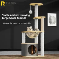 New Cat Climbing Frame Luxury Space Capsule Large Cat Villa Four Seasons Cat Toys Universal Play Sleep All-in-one Pet Supplies