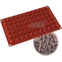 66 Cavities Cone Shape Premium Silicone Chcocolate Bar Mould Pudding Candy Making DIY Baking Supplies