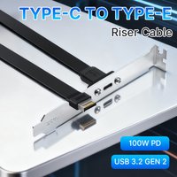 USB 3.2 Gen 2 20Gbps Cable to Type-C USB-C 30/50CM Data Transfer for External Hard Drive Disk 100W Fast PD Charging Expansion