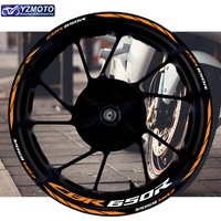 Motorbike Racing Reflective 17 Inch Wheel Stickers Rim Stripe Tape Hub Motorcycle Decal Accessories Decorate For Honda CBR650R