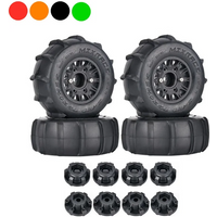 4Pcs 116mm 1/8 1/10 Short Course Truck Sand Tire with 12mm 14mm 17mm Wheel Hex for Traxxas Slash ARRMA SENTON Vkar SCTX10 RC Car