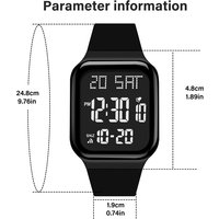High School Student Men's Sports Watch Multifunctional Waterproof Alarm Watch LED Digital Electronic Watch Couple Watch