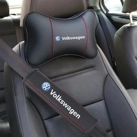 Car Seat Neck Pillow Headrest Rest Protection Shoulder Pad For Volkswagen VW GOLF 4 5 6 Polo Bora Tiguan Passat B5 B7 Touareg