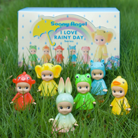 Sonny Angel MINI FIGURE I LOVE RAINY DAY Series Blind Box Toys Kawaii Anime Action Figure Surprise Mystery Box Dolls Girls Gift
