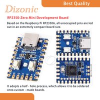 Dizonic RP2350-Zero Raspberry Pi pico 2 microcontroller embedded development board with Type-C interface