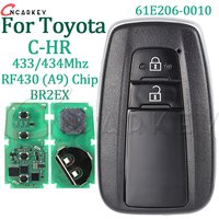 Smart Car Key For Toyota C-HR 2018 433/434mhz Board 61E206-0010 MDL BR2EX 2 Buttons Auto Remote Control Key Fob Proximity Card