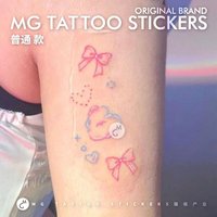 Cartoon Cloud Heart Temporary Tattoo Art Lasting Fake Tattoo for Woman Cute Bowknot Sticker Waterproof Tatuajes Temporales