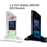 Graphic Video Card Bracket VGA Holder With 2.4 inch LCD Display Support RGB CPU GPU RAM Monitor AIDA64 for PC Gamer Cabinet DIY