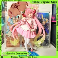 TAITO Original Sakura Hatsune Miku Amp Miku Action Figure Cherry Colored Dress-up Umbrella Model Kt Statue Ornament Toys Gift