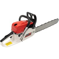 20-Zoll 52cc Benzin-Kettensäge 2-Takt Hochleistungs-Holzschneider Rutschfester Griff Automatisches Schmiersystem Tragbare Holzfällersäge für Bauernhof und Garten