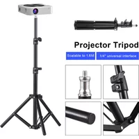 Universal Projector Tripod Stand Stretchable Projector Bracket Aluminum Alloy Portable Holder Adjustable Height for LCD Project