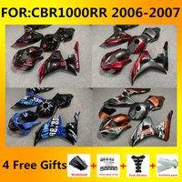 NEW Abs Motorcycle Whole Fairings kit fit for CBR1000RR CBR1000 06 07 CBR 1000RR 2006 2007 Bodywork full Fairing kits set zxmt