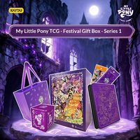 Oryginalny zestaw prezentowy Kayou My Little Pony TCG na święta, zawierający wysokiej jakości karty kolekcjonerskie i album na karty dla profesjonalnych kolekcjonerów kart z motywami kreskówkowymi.