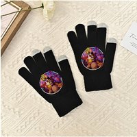 AliExpress Potdemiel Five Nights At Freddyes 2 Gloves Thriller Themed Print Touchscreen Glove Winter Outdoor Cycling Warmth Accessories Xmas Gifts