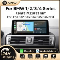 Radio samochodowe AINAVI do BMW serii 1 2 3 4 F20 F21 F22 F23 F30 F31 F32 F33 F34 F35 F36 NBT Bluetooth Bezprzewodowy Carplay Android Auto Radio Samochodowe Audio Samochodowe Wyświetlacz Samochodowy