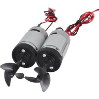 Podwodny napęd 7.4V 8.4V 390 Wbudowany silnik do łodzi z wodoodporną uszczelką, 3-łopatowa śruba do łodzi RC, przynęty wędkarskie
