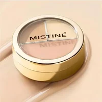 Original Mistine 3-Color Concealer Palette Cream Cover Acne Marks Blemishes Dark Circles Long-Lasting Face Makeup Cosmetics
