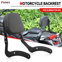 Motorcycle For kawasaki Eliminator SE 400 500 450 Rear back Passenger Detachables Backrest Cushion Bar With Cushion Pad