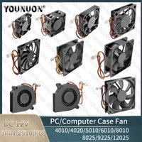 DC 12V 3PIN/4PIN Cooling Fan PC Computer Case Fan 40/50/60/80/92/120MM Cooling Fan Blower Fan