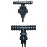 16/20/25mm To 4/7mm Tee Barb Connector Plastic Hose Reducer Tee Hose Splitter Drip Irrigation System Transition Fitting