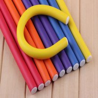 10pcs Soft Foam Sponge Flexible Hair Curling Rod Hair Curler Makers Soft Foam Bendy Twist Curls DIY Rollers Styling Tools