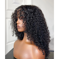 Glueless 26“Long Soft Natual Black Kinky Curly 180Density 13x4 Lace Front Wig For Black Women Synthetic Heat Resistant Daily