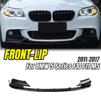 For BMW 5 Series F10 F11 M5 2011 - 2017 Car Front Bumper Lip , Car Styling Upgrade Parts & Accessories .