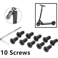 1 Set Electric Scooter Bolts for Ninebot ES1 E ES4 Bar to Base Mounting Screw Kit Stainless Steel Bolts with Wrench Black