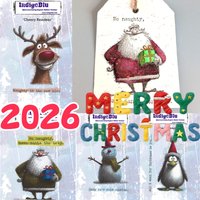 2026 Christmas Cheery Penguin Reindeer Clear Stamps DIY Scrapbook Embossed Handcraft Card Craft Template Supplies Decoration