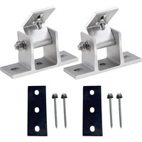 Aluminum Solar Panel Brackets Flat Roof Mount Holder 15-30 Degree Angle Roof Solar Panel Bracket Lightweight Mount Bracket