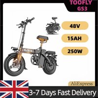 AliExpress Toofly GS3 Adult city Electric Bicycle, 250W ebike, 48V 15AH E-bike, 14-inch tire Foldable Electric Bike