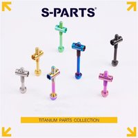 2pcs bicycle seatpost titanium screw saddle fixed Seat post chuck titanium bolt