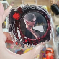 1Pc 58mm Game Love and Deepspace Itabag Sylus Qin Che Acrylic Round Metal Badge Display Stand Souvenir Holder Desktp Ornament