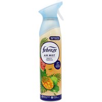 Febreze Air Mist Fruity Tropics 185ML, Odour-Eliminating Air Freshener Spray for Home, Non-Flammable Clean Fragrance