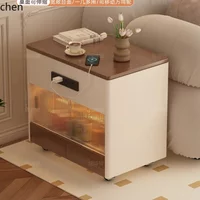 W5.19 HXL light luxury lift folding sofa side cabinet coffee table wheeled mobile trolley