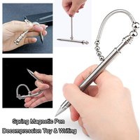 Gift Magnetic Pen Decompression Toy Gel Pen Ballpoint Pen Spinner Toys Decompression Spring Pen Fidget Pen Think Ink Pen