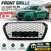 Glänzend Schwarzer Auto-Frontgrill, Lufteinlassgitter, für Audi A4 B9 2015-2019 und Später, Nicht für RS4