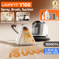 Uwant Y100 18KPa Teppichreiniger mit Sprühbürste, tragbare Saugmaschine zur Reinigung von Sofa, Auto, Schuhen, Tierhaaren und zur Geruchsbeseitigung, selbstreinigend