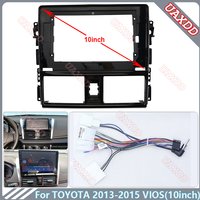 For TOYOTA 2013-2015 VIOS 10.1INCH Car Radio Android Stereo audio screen multimedia video player navigation cables Harness frame