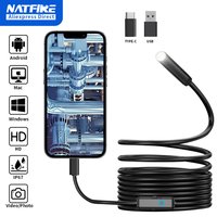 7.0MM Endoscope Camera TYPE-C IP67 Waterproof 6 LEDs Adjustable USB Android Flexible Inspection Borescope Cameras for Phone PC