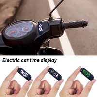 Mini Waterproof Digital Clock Self-Adhesive Motorcycle Electric Vehicle Mounted Time Display Luminous Backlight Electronic Watch