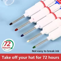 1-3PCS 20mm Deep Hole Long Nib Head Markers For Metal Perforating Pen Waterproof Bathroom Woodworking Decoration Multi-Purpose