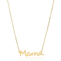 Stainless Steel Necklaces Mother's Day Mama Letter Pendant Collar Fashion Necklace For Woman Jewelry Party Mom Best Gifts