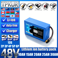 Multi-spec 48V 13S 18650 Battery Pack Intelligent BMS Protection Matching Fast Charger Suitable Electric Scooter Power Use