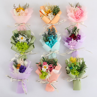 20cm Handmade Crochet Artificial Flower Bouquet Sunflower Daisy Eternal Anniversary Gift for Mothers Day Birthday