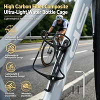Ultralight Carbon Fiber Composite Bike Water Bottle Cage Aerodynamic Design For Road Mountain And Gravel Cycling Gear Accessory
